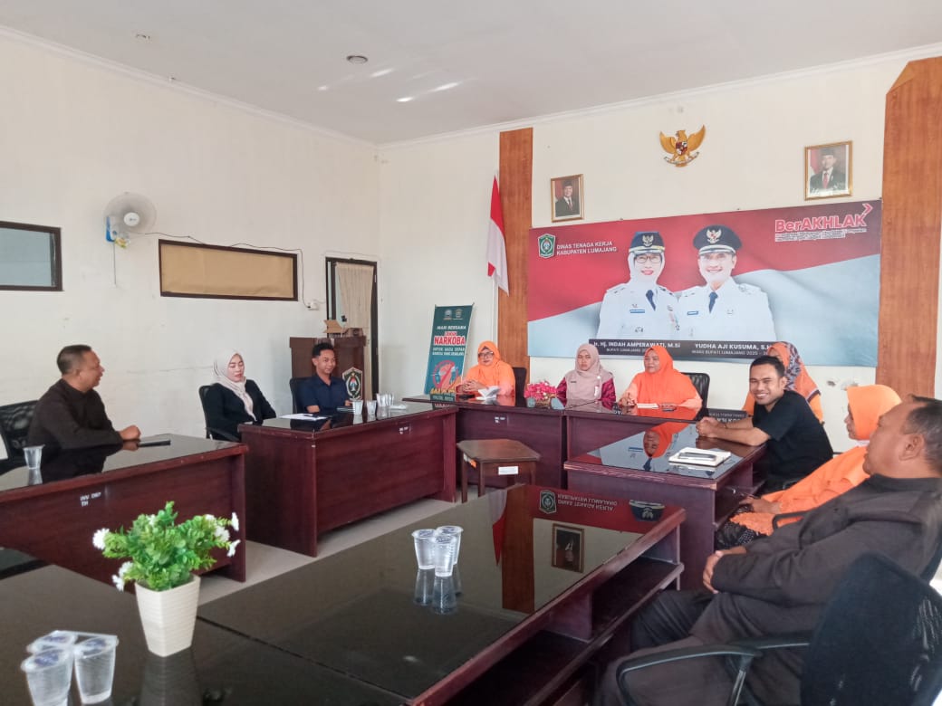 Kegiatan koordinasi dengan Perusahaan Penempatan Pekerja Migran Indonesia (P3MI) sebagai pemateri pada program penyuluhan dan bimbingan jabatan.