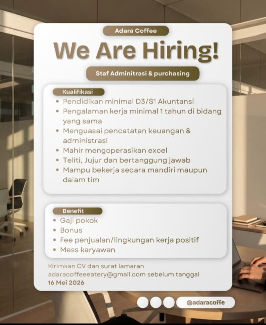 LOWONGAN PEKERJAAN