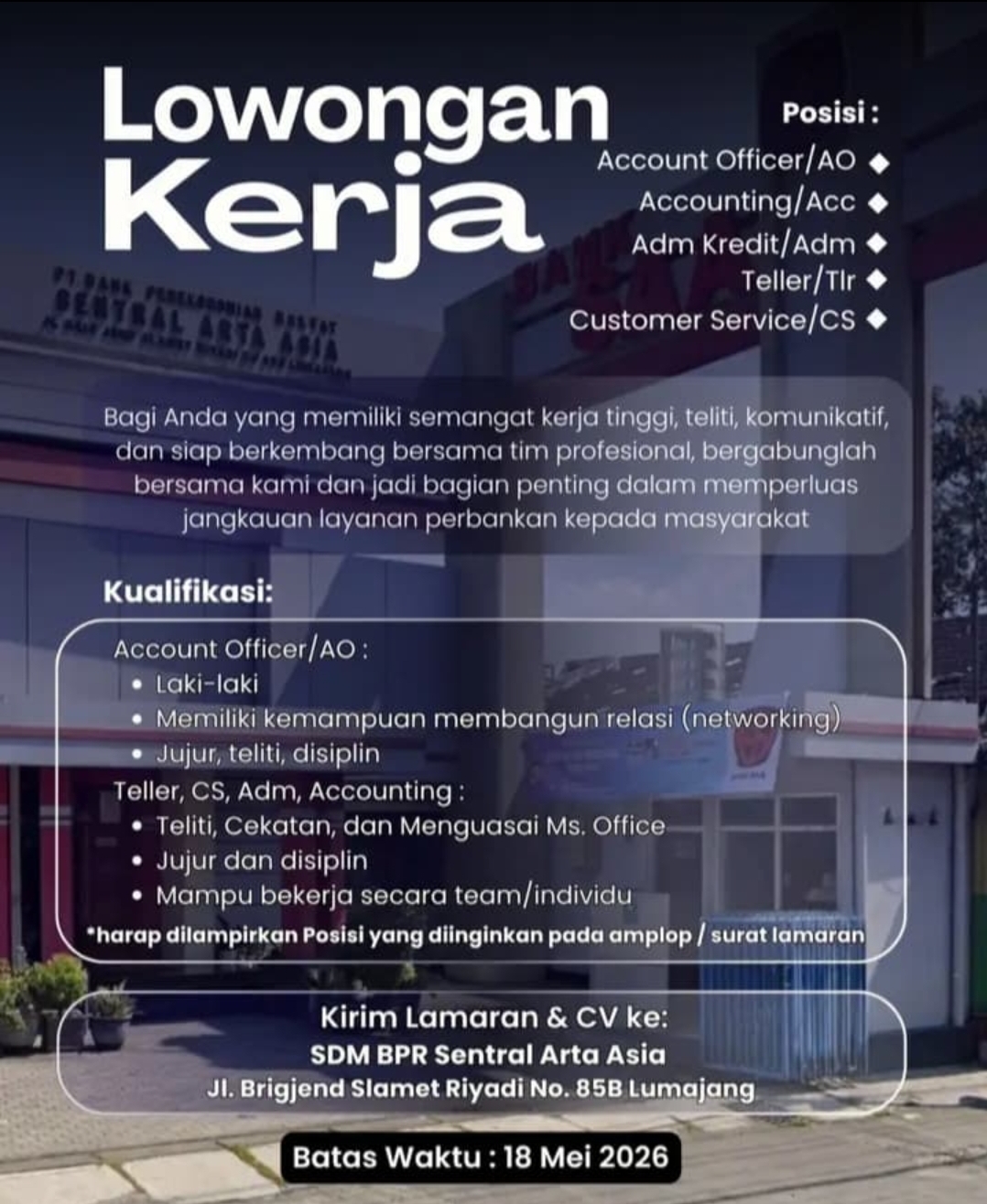 LOWONGAN PEKERJAAN