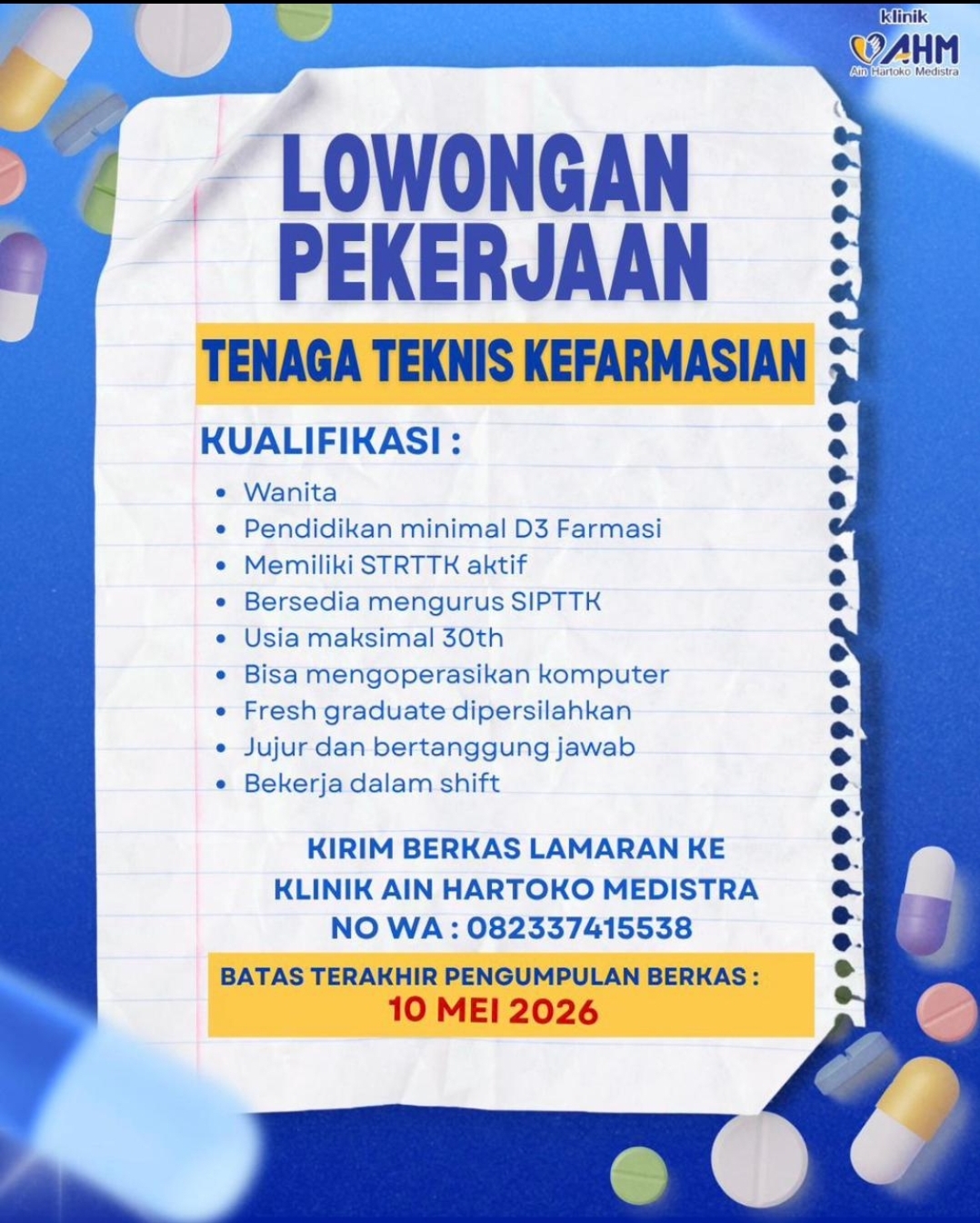 LOWONGAN PEKERJAAN