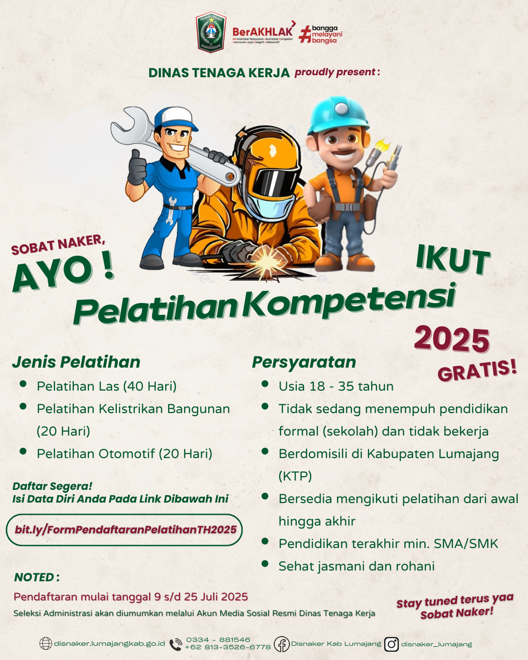 PENDAFTARAN PELATIHAN TAHUN 2025